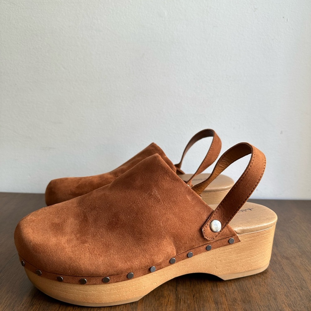 Lane Bryant Cognac Clogs